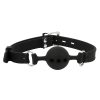 Banoch ball gag siliconen small zwart O 35 cm 3 scaled scaled