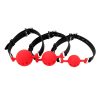 Banoch ballgag siliconen rood 3 maten scaled scaled
