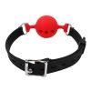 Banoch ballgag siliconen small rood O 35 cm 7 scaled scaled
