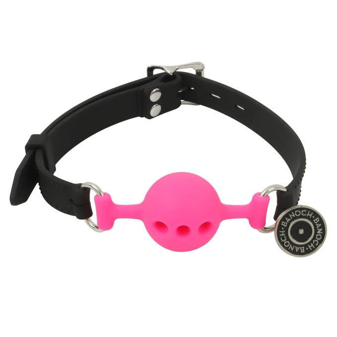 Banoch ballgag siliconen small roze O 35 cm bdsm 10 scaled scaled