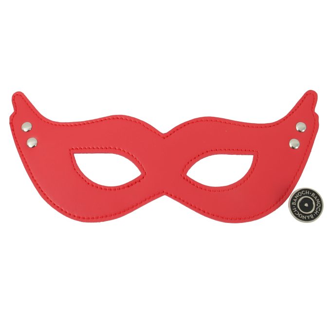 Banoch mask villain red masker van imitatieleer rood 6 scaled scaled