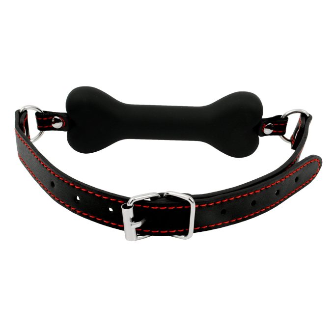 Banoch mouth gag bone siliconen gag bot zwart hondenbot bondage 6 scaled scaled