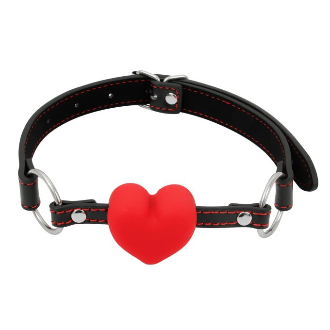 Banoch mouth gag siliconen hartje mondknevel hart 2 scaled scaled
