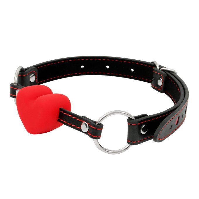 Banoch mouth gag siliconen hartje mondknevel hart 4 scaled scaled