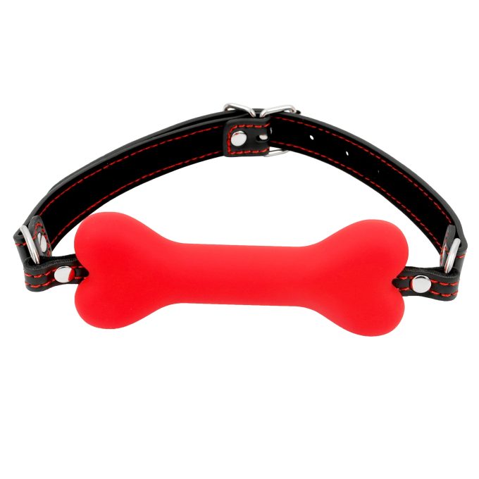 Banoch mouthgag bone siliconen gag bot rood bdsm 2 scaled scaled