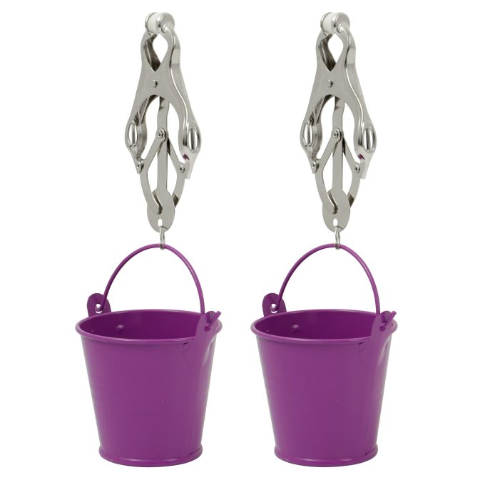 Pinch Tepelklemmen Cloverclamps met emmertje paars 6 scaled scaled