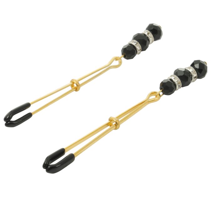 Pinch Tepelklemmen Nipple Clamp Diamond Gold Pincet Verstelbaar met diamantjes 4 scaled scaled