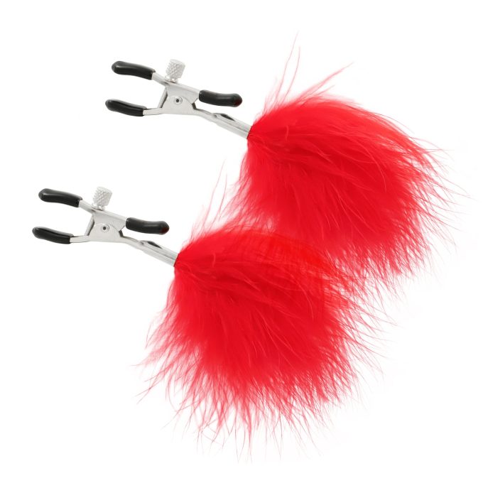 Pinch Tepelklemmen Pince de Plume Rouge Veertjes Rood 2 scaled scaled
