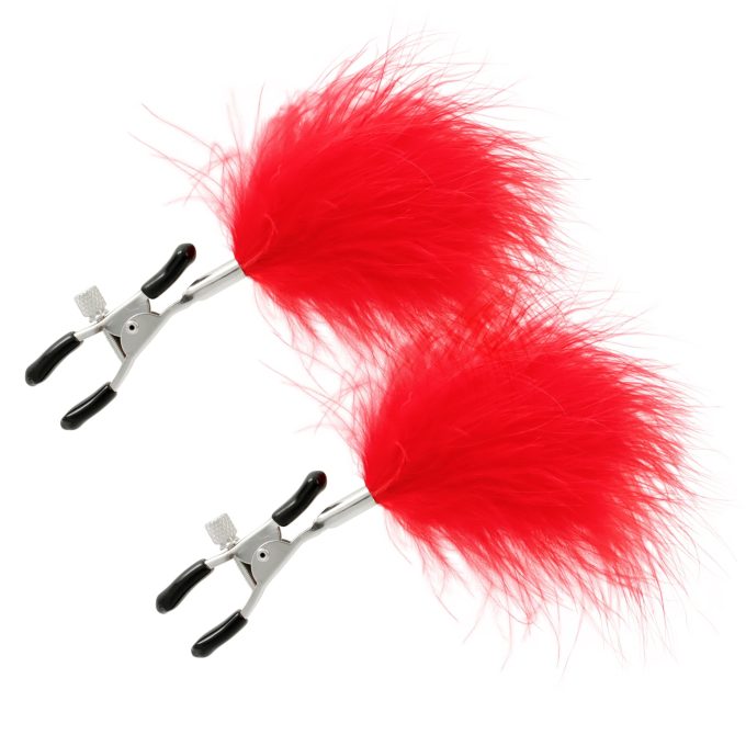 Pinch Tepelklemmen Pince de Plume Rouge Veertjes Rood 3 scaled scaled