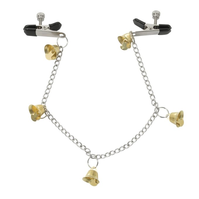 Pinch Tepelklemmen Pinces Bell2 Ketting Verstelbaar gouden Belletjes 1 scaled scaled