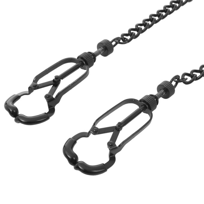 Pinch Tepelklemmen Pinces de Q. Noir bauhaus Verstelbaar Ketting Zwart 3 scaled scaled