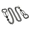 Pinch Tepelklemmen Pinces de Q. Noir bauhaus Verstelbaar Ketting Zwart 4 scaled scaled