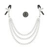 Pinch tepelklemmen Triple link silver verstelbaar met ketting bdsm 6 scaled scaled