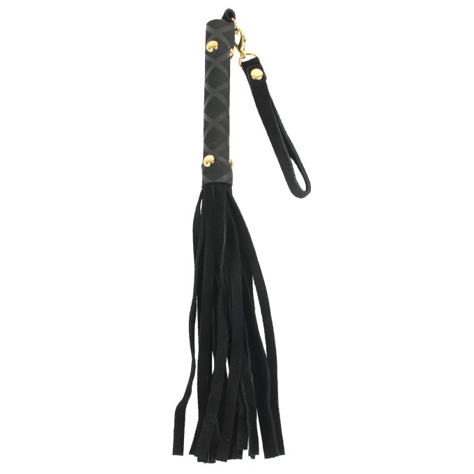 Banoch Flogger klein zwart imitatie suede zweep zacht 30 cm 1 scaled