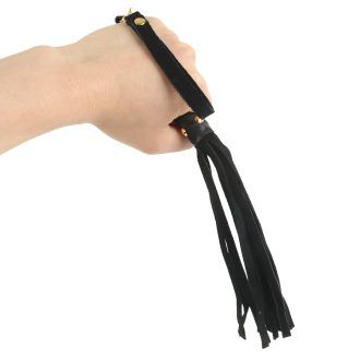 Banoch Flogger klein zwart imitatie suede zweep zacht 30 cm 6 scaled