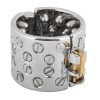 Banoch Kalis teeth silver indraaibaar met slot CBT 6 Banoch Kalis teeth silver indraaibaar met slot CBT 6
