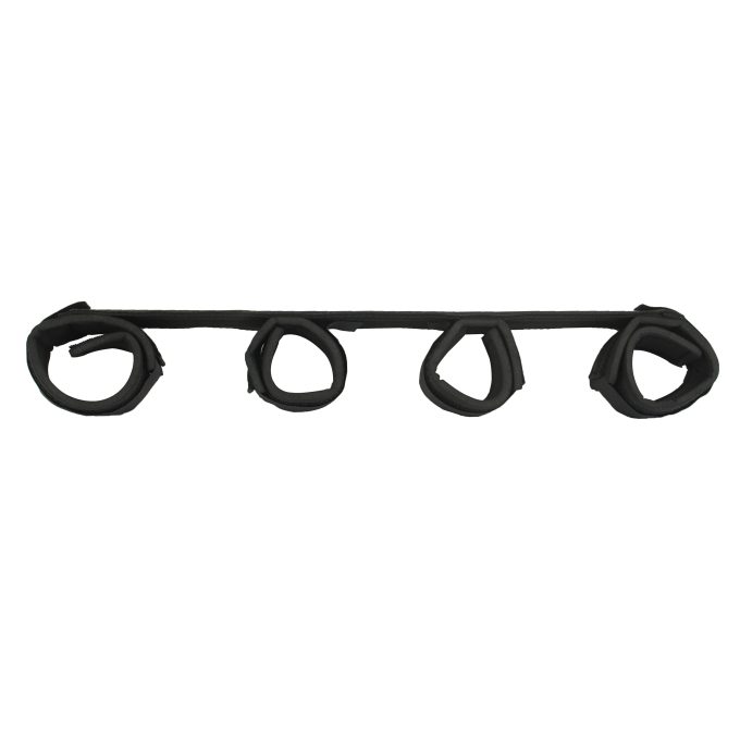 Banoch Spreidstang met klittenband velcro boeien 42 cm lang zwart 1 scaled