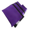 Banoch Blinddoek Zwart Paars zacht 150 cm 8 cm breed 7 scaled
