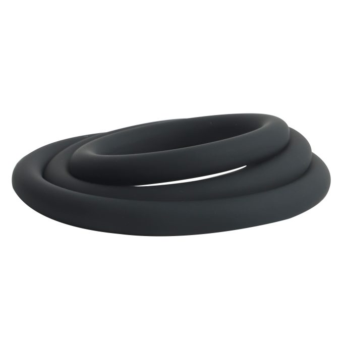 Banoch Cockring trio classic set zwart siliconen O 304050 mm 5 scaled