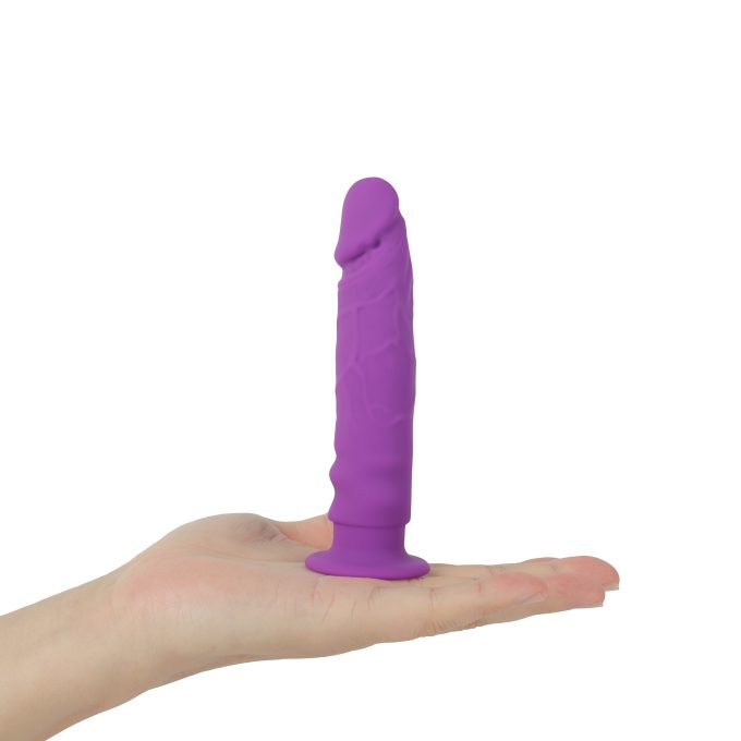 Banoch Dildo paars siliconen met zuignap 136 cm lang O 28 cm scaled