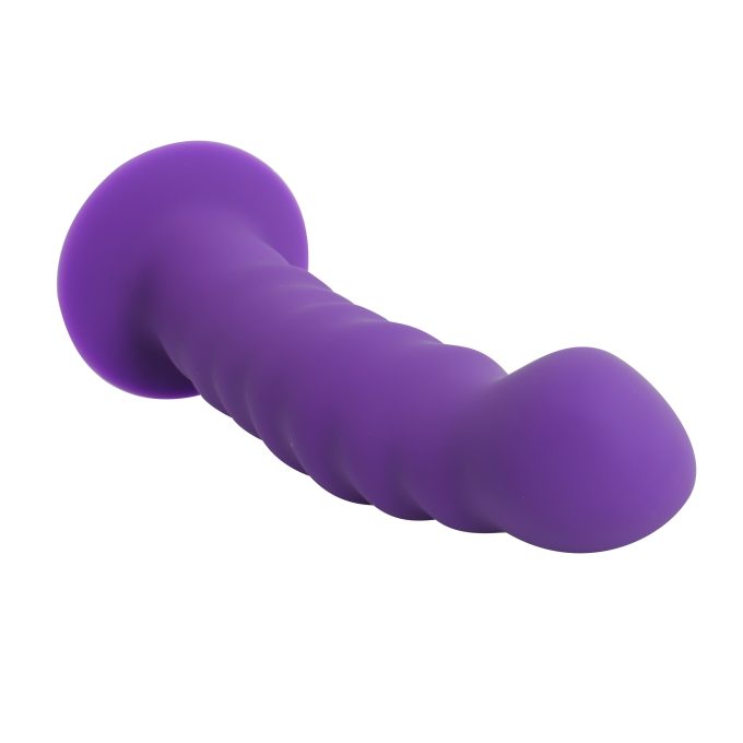 Banoch Dildo ribbel paars siliconen met zuignap 145 cm lang max O 3 cm 6 scaled