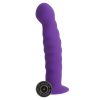 Banoch Dildo ribbel paars siliconen met zuignap 145 cm lang max O 3 cm 7 scaled