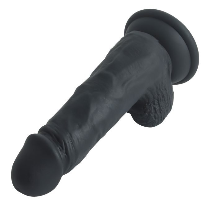 Banoch Dildo zwart siliconen penis met zuignap lengte 143 cm O 32 cm 156 gram 7 scaled