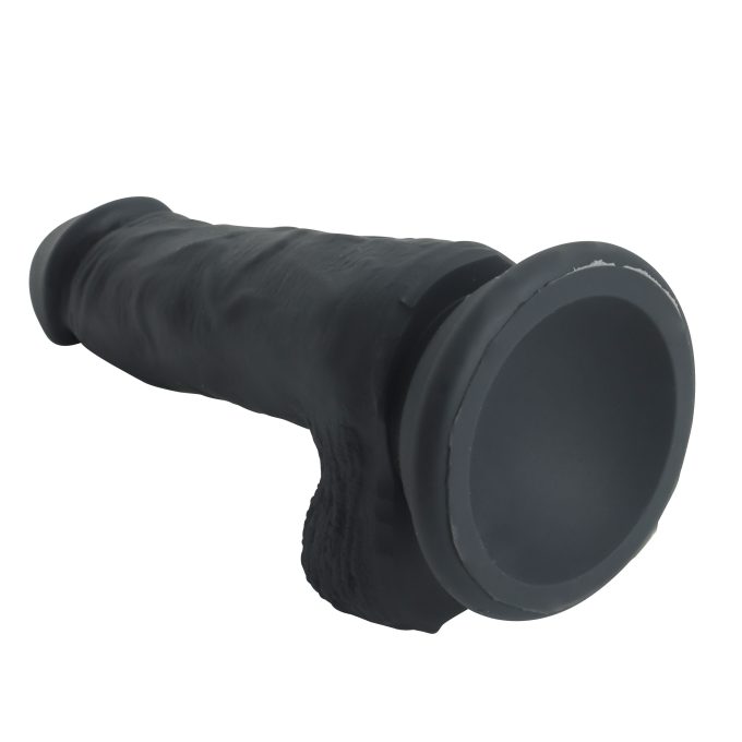 Banoch Dildo zwart siliconen penis met zuignap lengte 143 cm O 32 cm 156 gram 8 scaled