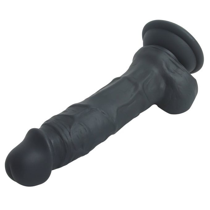 Banoch Dildo zwart siliconen penis met zuignap lengte 20 cm O 43 cm 330 gram 6 scaled