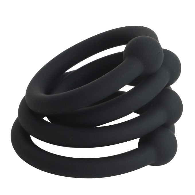 Banoch Eikelring set zwart siliconen O 25283032 mm 3