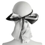 Banoch Blindoek ZwartWit zacht 150 cm 8 cm breed 2 scaled