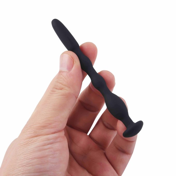 Insertable Penisplug open dilator siliconen ∅ 85 12 mm 98 mm lang 4 scaled