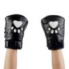 Banoch Perrito Mittones dog paws mittens bondage PU Leer Wit Voetje puppy play 5 scaled