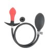 Banoch Buttplug inflatable red rode siliconen opblaasbare anaal plug 2 scaled