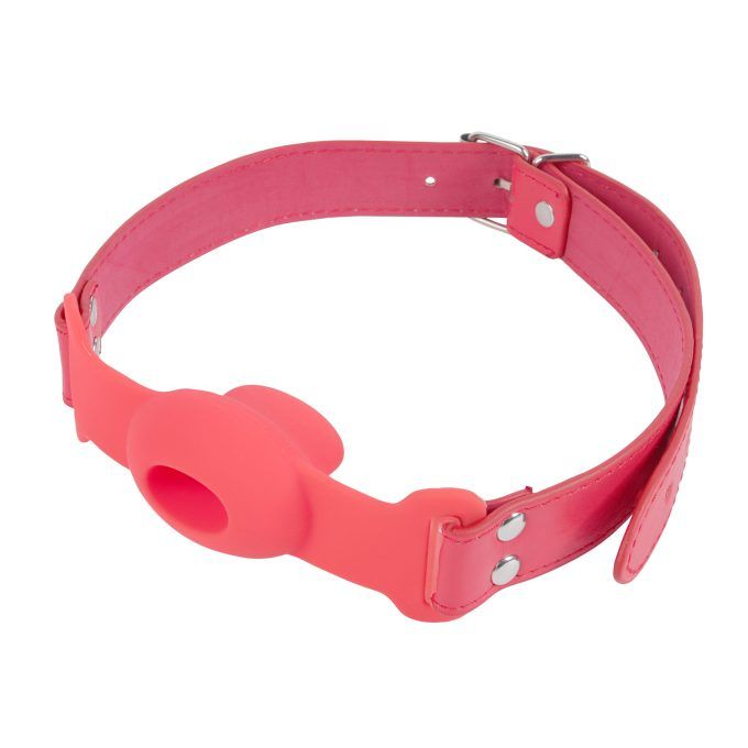 Banoch Gag open rood siliconen verstelbare pu leren band 4 scaled