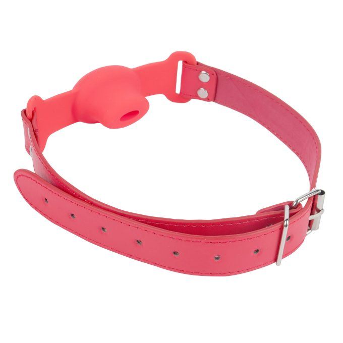 Banoch Gag open rood siliconen verstelbare pu leren band 6 scaled