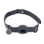Banoch Gag open zwart siliconen verstelbare pu leren band 4 scaled