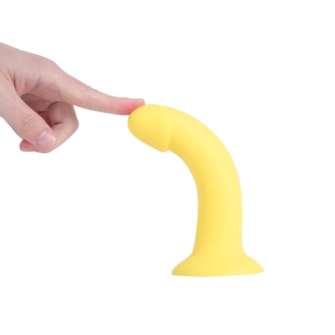 Banoch Dildo Claes geel siliconen met zuignap 17 cm lang O 34 cm 1 scaled