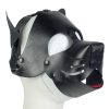 Banoch Masker Doggy zwart imitatie leer Bondage Puppy Play 2 scaled