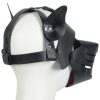 Banoch Masker Doggy zwart imitatie leer Bondage Puppy Play 4 scaled
