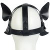 Banoch Masker Doggy zwart imitatie leer Bondage Puppy Play 5