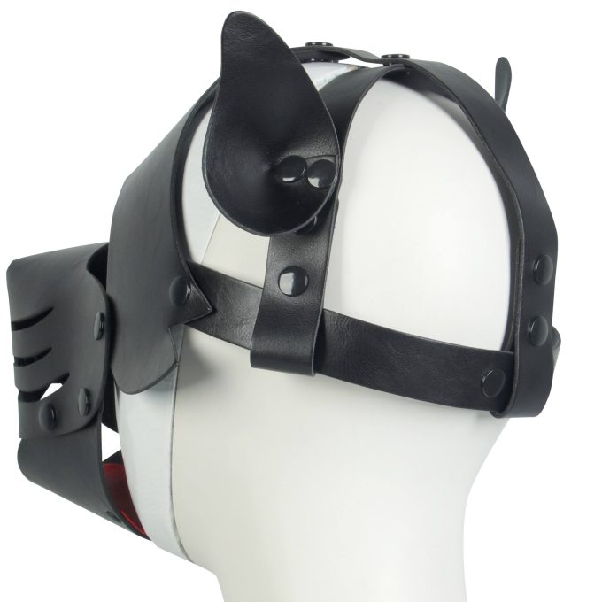 Banoch Masker Doggy zwart imitatie leer Bondage Puppy Play 6 scaled