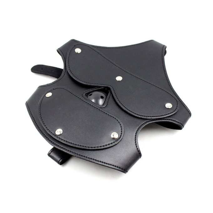 Banoch Masker Nosey Zwart imitatie leer Bondage 6
