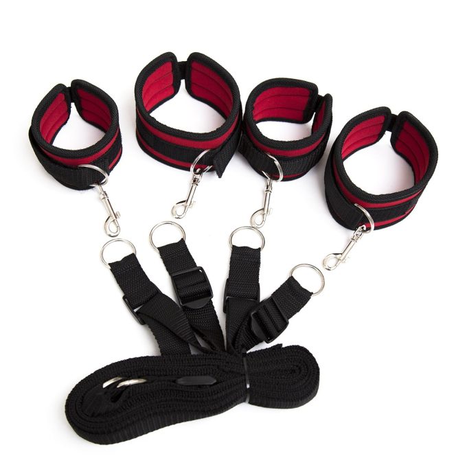 Banoch Bondageset voor onder bed stevige zachte neopreen boeien makkelijk verstelbaar rood (1) Banoch Bondageset voor onder bed stevige zachte neopreen boeien makkelijk verstelbaar rood (1)