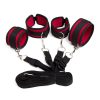 Banoch Bondageset voor onder bed stevige zachte neopreen boeien makkelijk verstelbaar rood (8) Banoch Bondageset voor onder bed stevige zachte neopreen boeien makkelijk verstelbaar rood (8)