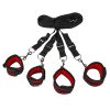 Banoch Bondageset voor onder bed stevige zachte neopreen boeien makkelijk verstelbaar rood (9) Banoch Bondageset voor onder bed stevige zachte neopreen boeien makkelijk verstelbaar rood (9)