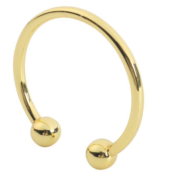Banoch Glansring Betty Ø 25 mm goudkleurige metalen eikelring cockring (1)