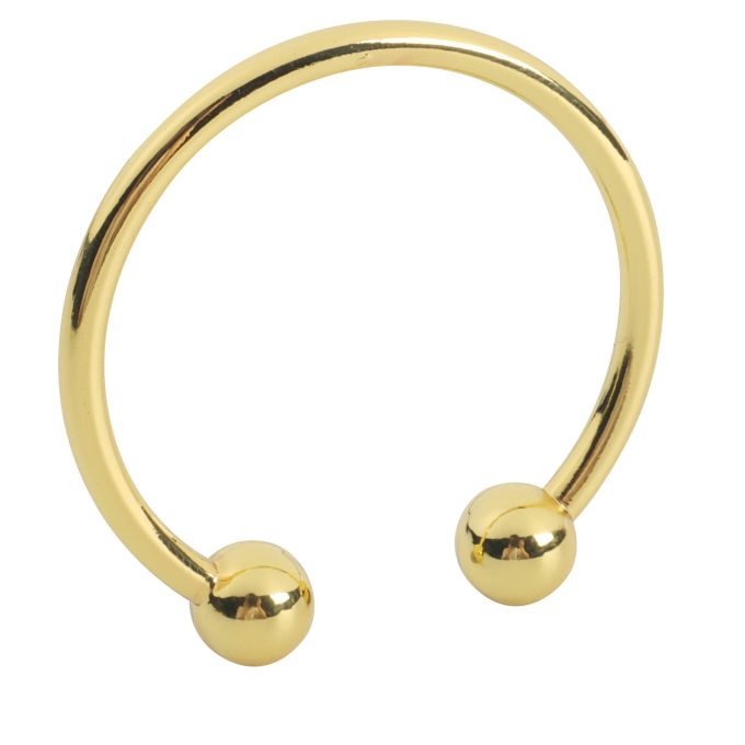 Banoch Glansring Betty Ø 25 mm goudkleurige metalen eikelring cockring (7)