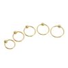Banoch Glansring Veronica Ø 25 mm goudkleurige metalen eikelring cockring (1)