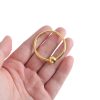 Banoch Glansring Veronica Ø 25 mm goudkleurige metalen eikelring cockring (9)